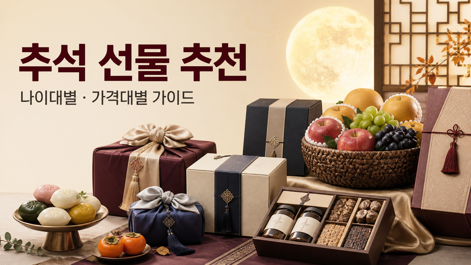 추석 선물 추천｜나이대별·가격대별 실패 없는 선물 고르는 법