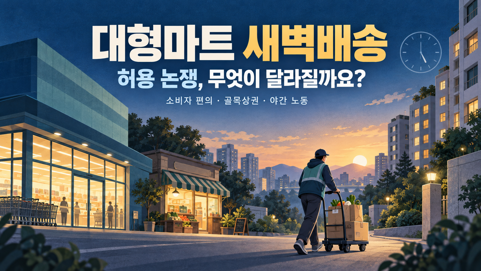대형마트 새벽배송 허용 논쟁
