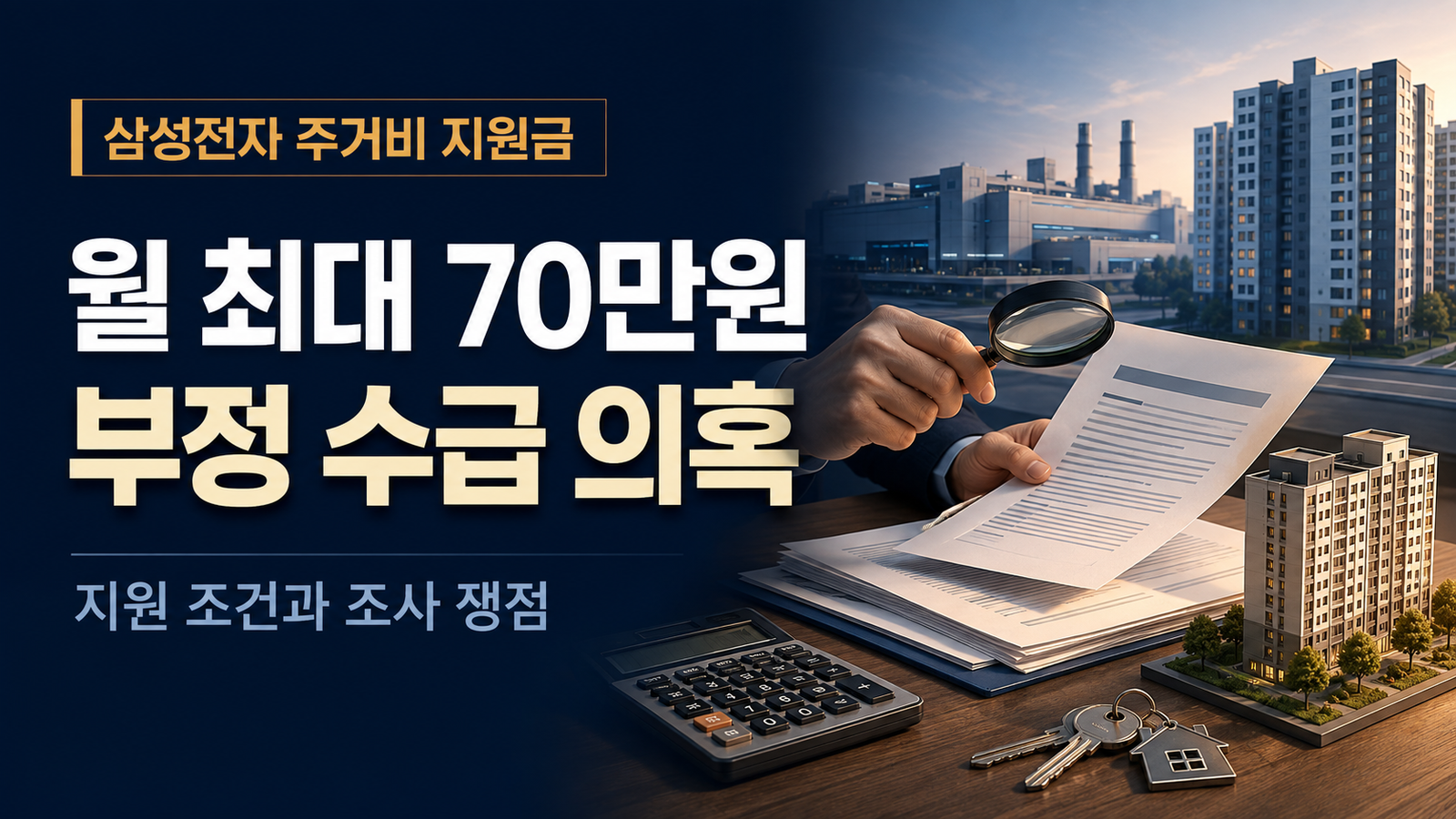 삼성전자 주거비 지원금 부정수급